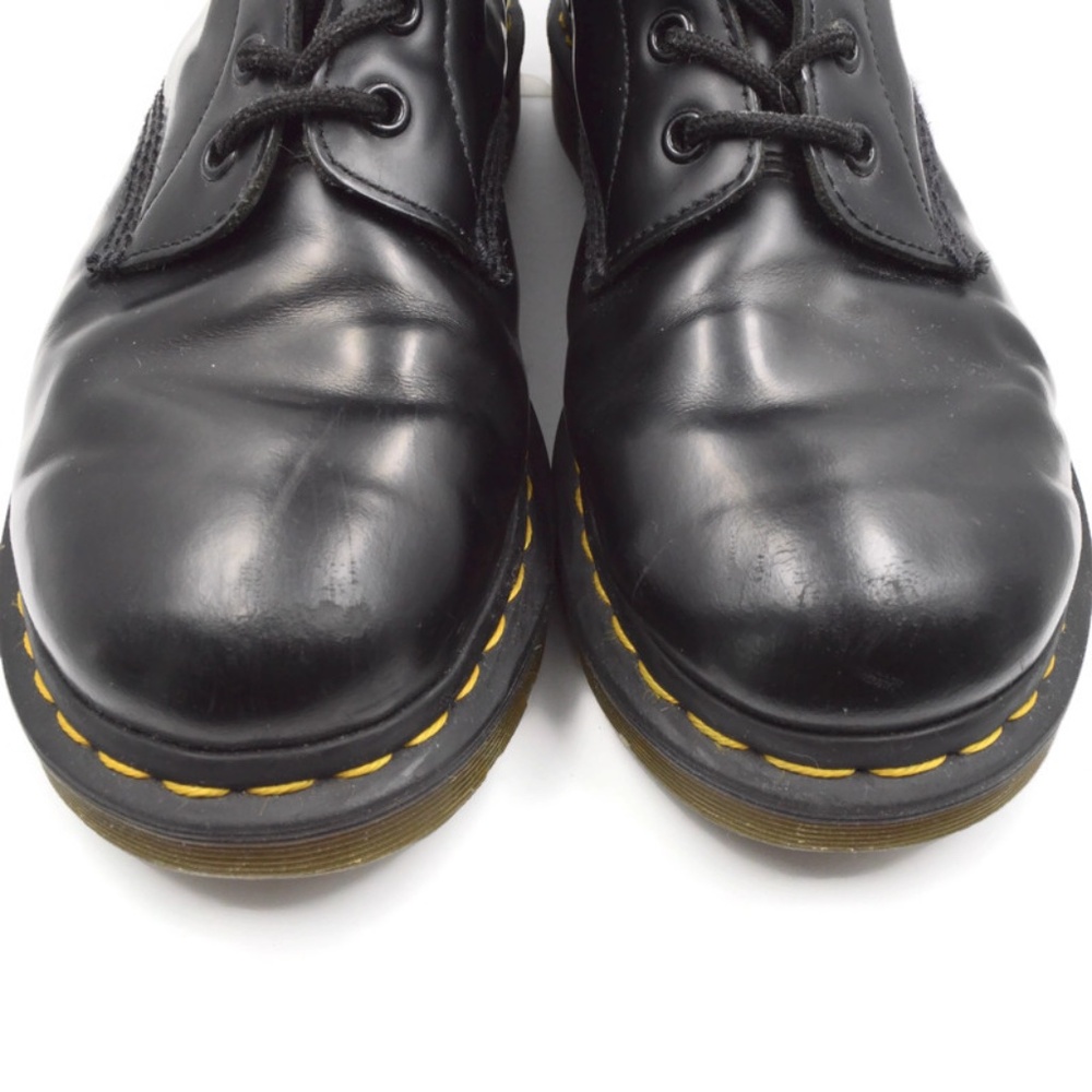 Dr.Martens Patent Leather Lace Up Black Docs Boots Size 10 - Picture 8 of 11